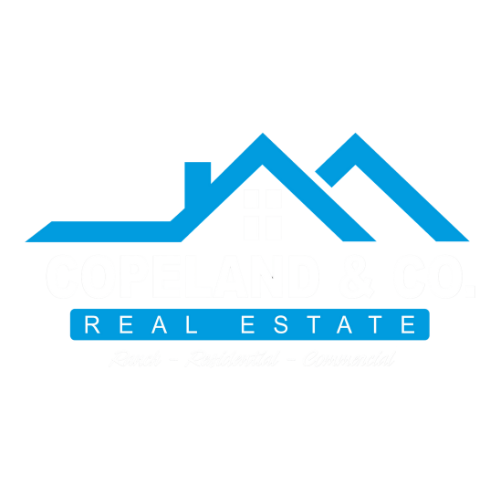 Logo of Copeland & Co. Real Estate with a house roof design.
